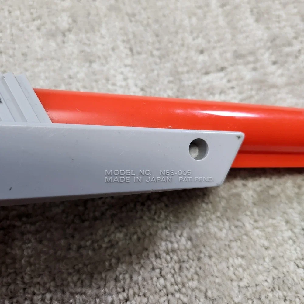 Nintendo Zapper NES-005 Orange Light Gun Controller 1985 Authentic OEM Japan